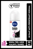 NIVEA Kadın Black&White İnvisible Clear Roll-On Deodorant 50ml, Ter ve Ter Kokusuna Karşı 48 Saat Etkili - 1