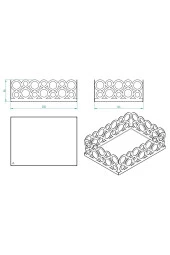 Gold Renk 2'li Set Ekmek Sepeti ve Peçetelik - 8