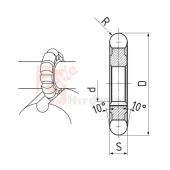 ZPS-FN Konveks Dış Bükey Freze R4 DIN 856 - 2