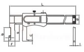 Asimeto AS-309 Dijital İç Kanal Kumpası 20-150mm - 1