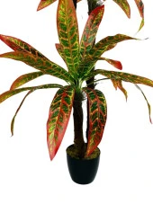 Yapay Ağaç Kroton Yukka 3Katlı 54 Yaprak 130*65cm - 8