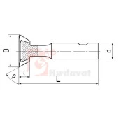 ZPS-FN Kırlangıç Freze 20mm 55° DIN 1883 A Form thumbnail 2