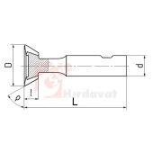 ZPS-FN Kırlangıç Freze 25mm 50° DIN 1883 A Form thumbnail 2