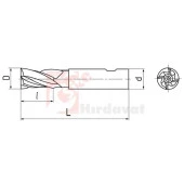 ZPS-FN Uzun Parmak Freze 12mm DIN 844 - 2