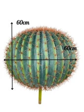 Yapay Çiçek Echinocactus Grusonii Altın Fıçı Kaktüs  60*60cm Cactüs  sk4012 - 2