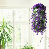 Nettenevime Yapay Çiçek Sarkan Begonvil Çiçeği JUMBO MOR - 2