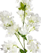 Nettenevime Yapay Çiçek Begonvil Çiçeği Beyaz Uzun Dallı Sarkan Çiçek 110cm thumbnail 5