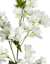 Nettenevime Yapay Çiçek Begonvil Çiçeği Beyaz Uzun Dallı Sarkan Çiçek 110cm thumbnail 6