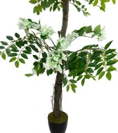 Nettenevime Yapay Ağaç Beyaz Begonvil Ağacı 130cm Doğal Salex Dallı thumbnail 3