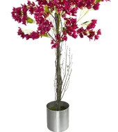 Nettenevime Yapay Fuşya Begonvil Ağacı 195*75cm Doğal Görünümlü Yapay Ağaç Aleminyum Paslanmaz Saksılı thumbnail 3