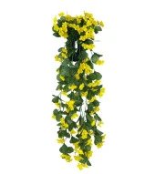 Nettenevime Yapay Çiçek Saksıda Sarkan Çiçek Sarı Begonvil 70*25 thumbnail 1