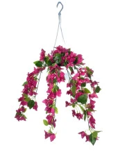 Nettenevime Yapay Çiçek Begonvil Fuşya Pembe Sarkaç Askılı Saksıda Balkon Çiçeği Çiçek Sepeti - 1