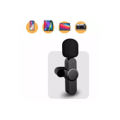 Android Ve İOS Telefon Uyumlu Mikrofon  Youtuber, Tiktok, Skype  Kablosuz Yaka Mikrofonu - 7