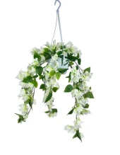 Nettenevime Yapay Çiçek Begonvil Beyaz Sarkaç Askılı Saksıda Balkon Çiçeği Çiçek Sepeti thumbnail 3