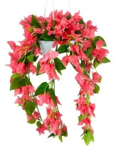 Nettenevime Yapay Çiçek Begonvil Pembe Sarkaç Askılı Saksıda Balkon Çiçeği Çiçek Sepeti thumbnail 4