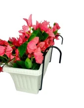 Nettenevime Yapay Çiçek Pembe Begonvil Küpeşte Askılı Saksıda Balkon Çiçeği Çiçek Sepeti thumbnail 6