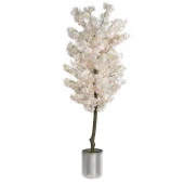 Nettenevime Yapay Ağaç Japon Kiraz Çiçeği Bahardalı Ağacı Gür Yapraklı Pembe Açık 170cm thumbnail 1