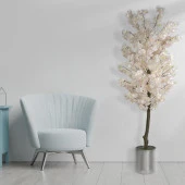 Nettenevime Yapay Ağaç Japon Kiraz Çiçeği Bahardalı Ağacı Gür Yapraklı Pembe Açık 170cm thumbnail 2