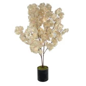 Nettenevime Yapay Ağaç Somon Bahardalı Ağacı 80 cm Ağacı Japon Kiraz Çiçeği Saksılı thumbnail 1