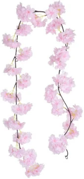 Nettenevime Yapay Çiçek Bahardalı 180cm Dolanabilen Model Japon Kiraz Çiçeği Pembe Açık thumbnail 2