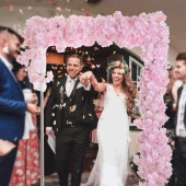 Nettenevime Yapay Çiçek Bahardalı 180cm Dolanabilen Model Japon Kiraz Çiçeği Pembe Açık thumbnail 4