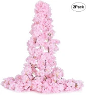 Nettenevime Yapay Çiçek Bahardalı 180cm Dolanabilen Model Japon Kiraz Çiçeği Pembe Açık thumbnail 6