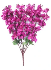 Nettenevime Yapay Çiçek Bahardalı Japon Kiraz Çiçeği 7 Dallı 57cm Mor - 3