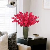 Nettenevime Yapay Çiçek Bahardalı Japon Kiraz Çiçeği 7 Dallı 57cm Fuşya thumbnail 6