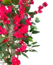 Nettenevime Yapay Ağaç Fuşya Bahardalı Elma Çiçeği Ağacı100cm Yeşil Yapraklı thumbnail 3