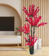 Nettenevime Yapay Ağaç Bahardalı Japon Kiraz Çiçeği 4Katlı FUŞYA 170*65cm thumbnail 3