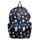 3 gözlü su geçirmez full astarlı ortaokul ve lise çantası çift taban balon desen thumbnail 1