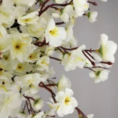 Nettenevime Yapay Ağaç Beyaz Bahar Dalı Japon Kiraz Çiçeği Beyaz Saksılı 90cm thumbnail 4