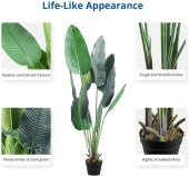 Nettenevime Yapay Ağaç Muz Ağacı Yapay Starliçe 180cm - 4