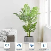 Nettenevime Yapay Ağaç Areka Ağacı Palmiye Ağacı Salon Bitkisi 140cm thumbnail 4