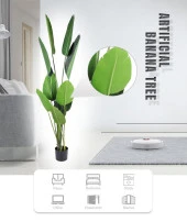 Nettenevime Yapay Ağaç Muz Ağacı Salon Bitkisi 180cm 17Yaprak thumbnail 2