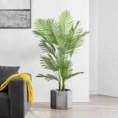 Nettenevime Yapay Ağaç Areka Ağacı Palmiye Ağacı Salon Bitkisi 180cm 17Yaprak thumbnail 5