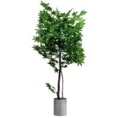 Nettenevime Yapay Ağaç Yeşil Çınar Ağacı 180 cm 1.Kalite Yapay Çiçek Dekoru thumbnail 1