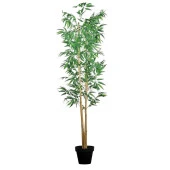 Nettenevime Yapay Ağaç 4 Gövdeli Bambu Ağacı 185 cm 1.Kalite Yapay Çiçek thumbnail 2