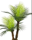 Nettenevime Yapay Ağaç 2 Dal 100cm Areka Palmiye Ağacı Areka 2Katlı Salon Çiçeği Yapay Çiçek - 6