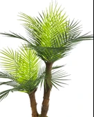 Nettenevime Yapay Ağaç 2 Dal 100cm Areka Palmiye Ağacı Areka 2Katlı Salon Çiçeği Yapay Çiçek - 4