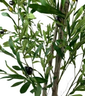 Nettenevime Yapay Zeytin Ağacı 190cm 2 Gövdeli Çalılı Doğal Gerçek Görünümlü Yapay Ağaç - 2