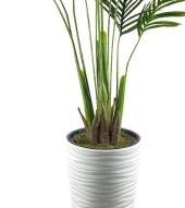 Nettenevime Yapay Ağaç Areka Ağacı Beyaz Uzun Kumsal Vazoda Palmiye Ağacı Yapay Areka 190cm thumbnail 5