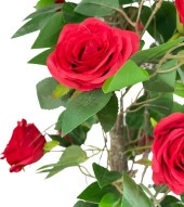 Nettenevime Yapay Ağaç Kırmızı Gül Ağacı 90cm Doğal Salex Dallı thumbnail 8