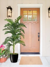 Nettenevime Yapay Ağaç Areka 150cm Gür Yapraklı Siyah Plastik Yakut Saksıda - 4