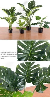 Nettenevime Yapay Ağaç Monstera Deve Tabanı Ağacı 180 cm 16 Yaprak - 8