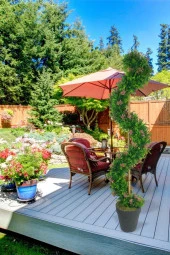 Nettenevime Yapay Ağaç Spiral Pembe Pıtırcıklı Şimşir Ağacı 160cm Bambu Saplı Salon Bitkisi - 7