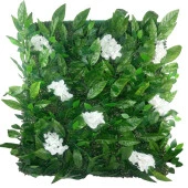 Yapay Çiçek Duvar Kaplama Yapay Duvar Çiçeği 1M2 100*100CM Panel Şimşir Yapay Çiçekli Duvar - 1
