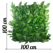Yapay Çiçek Duvar Kaplama Yapay Duvar Çiçeği 1M2 100*100CM Panel Şimşir Yapay Çiçekli Duvar - 2