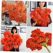 Nettenevime Yapay Çiçek 12 Li Set Sonbahar Hazan Çınar Yaprağı Yapay Ağaç Yaprağı thumbnail 6