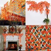 Nettenevime Yapay Çiçek Sarmaşık Sonbahar Rengi 5li Bağ thumbnail 7